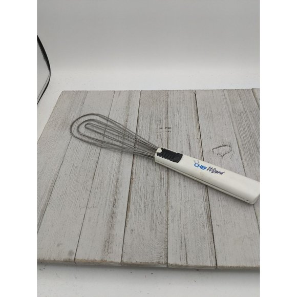Chef Wizard White Whisk Locking Handle Tongs 12" Kitchen Utensil Spatula - Picture 1 of 7